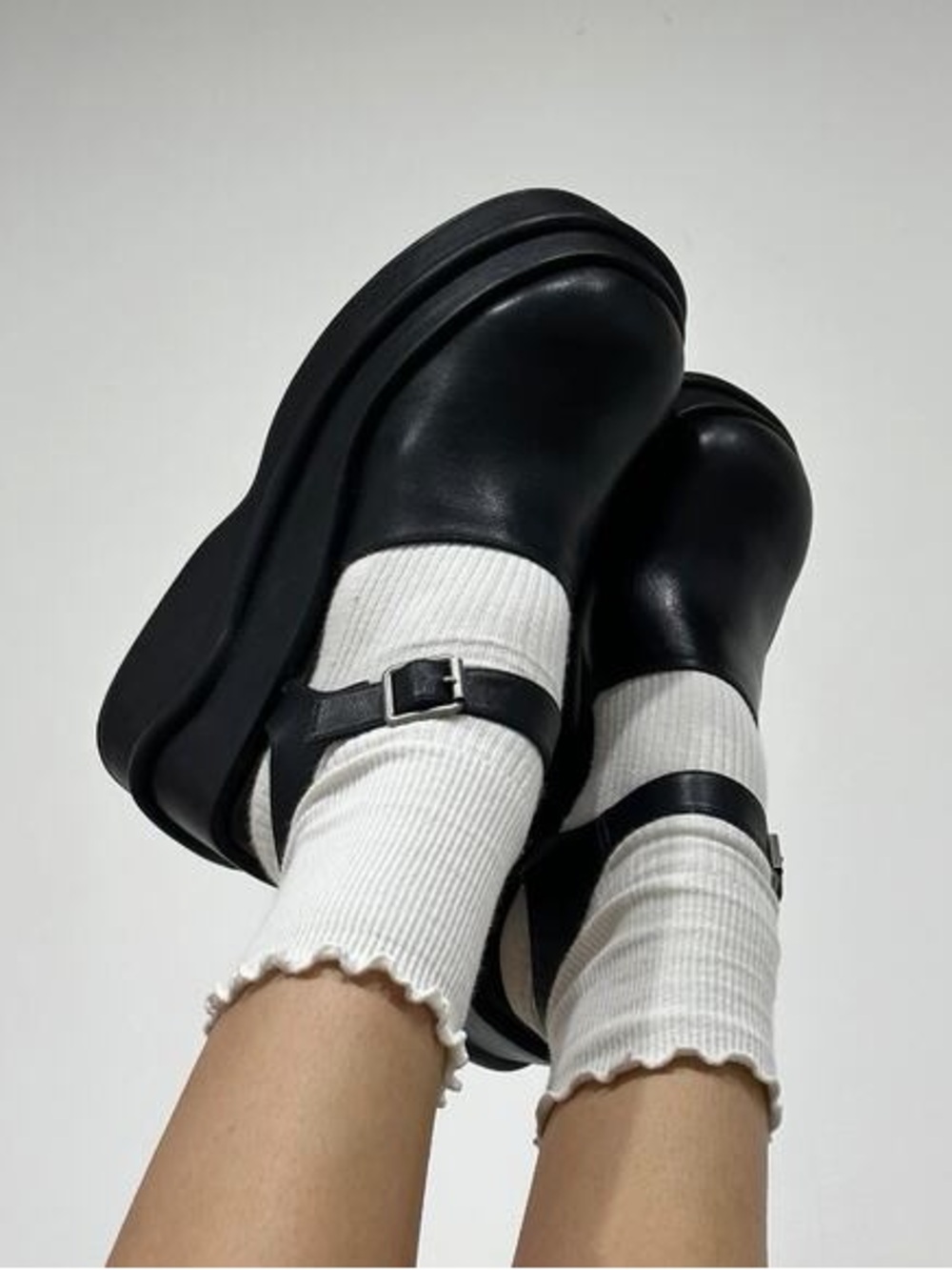 dELiA*s Black Platform Mary Jane with Buckle Strap